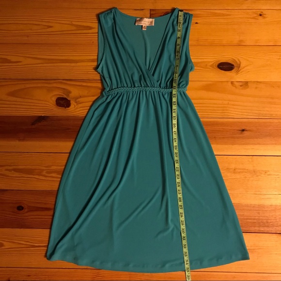 Philosophy Teal Faux Wrap Bodice Sleeveless Princess Dress, EUC, SP - Picture 12 of 12